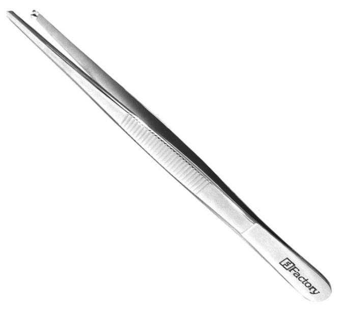 Pinça anatômica dente de rato 12 cm (Código: 2839)